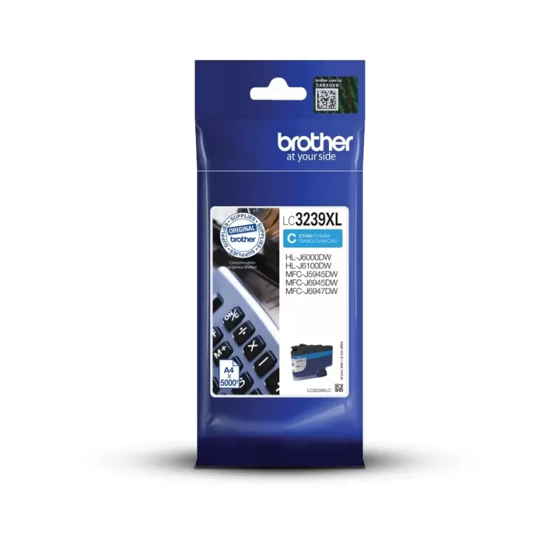 מחסנית דיו מקורית Brother LC-3239XLC J6100 ציאן LC-3239XLC