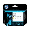 Original Printhead HP 72 black Matte, yellow C9384A Color:black, yellow