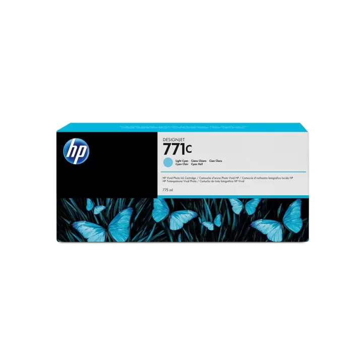 מחסנית דיו מקורית HP 771C Z6200 775ml ציאן בהיר B6Y12A