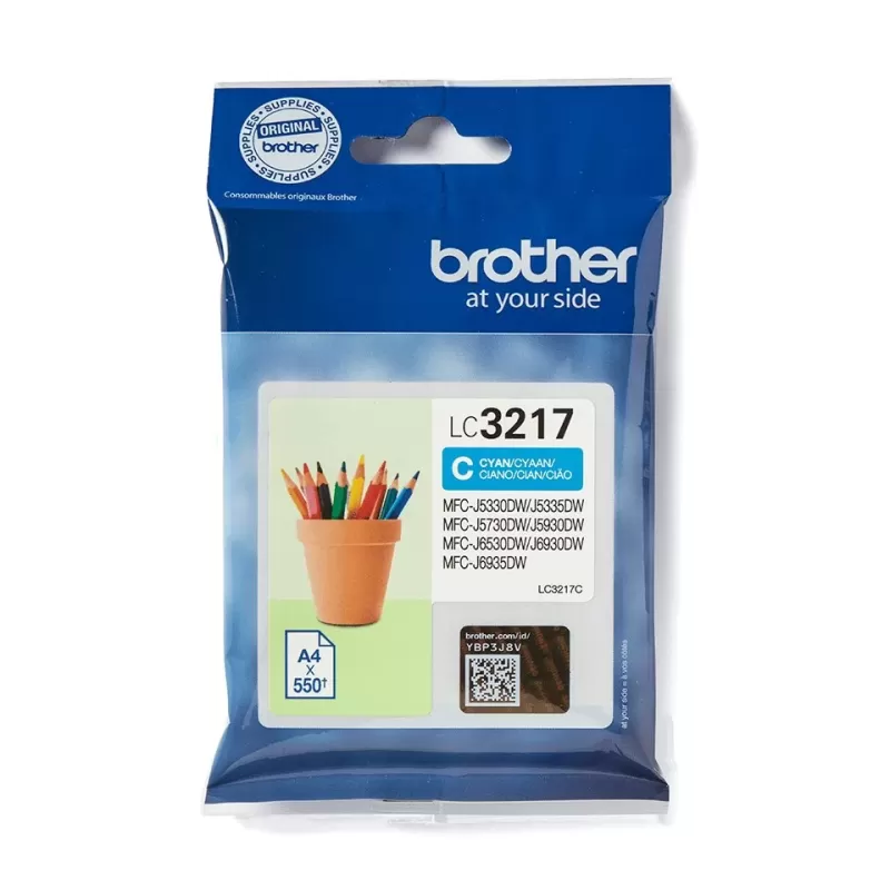 מחסנית דיו מקורית Brother LC-3217C J5330 ציאן LC-3217C מחסנית דיו מקורית Brother LC-3217C J5330 ציאן LC-3217C