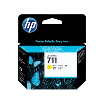 מחסנית דיו מקורית HP 711 T-520/T-120 צהוב CZ132A