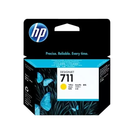 מחסנית דיו מקורית HP 711 T-520/T-120 צהוב CZ132A