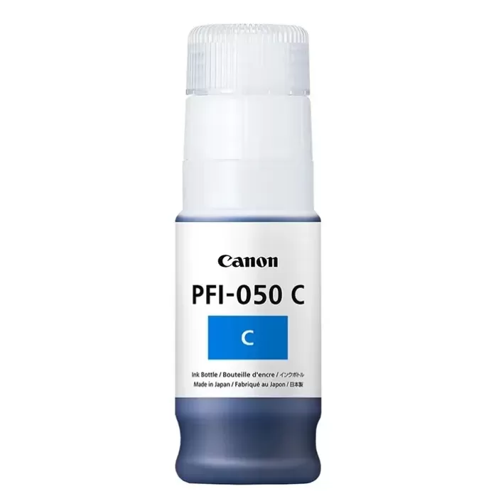 בקבוק דיו מקורי Canon PFI-050C 70ml 5699C001AA צבע ציאן בקבוק דיו מקורי Canon PFI-050C 70ml 5699C001AA צבע ציאן