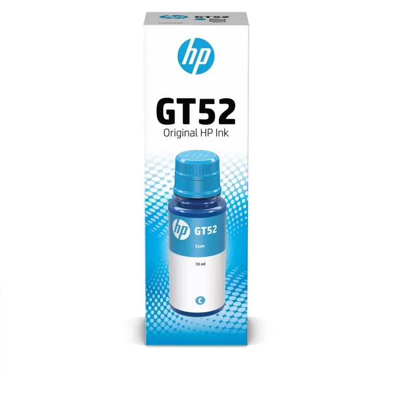 בקבוק דיו HP GT52 ST515/615 ציאן M0H54AE