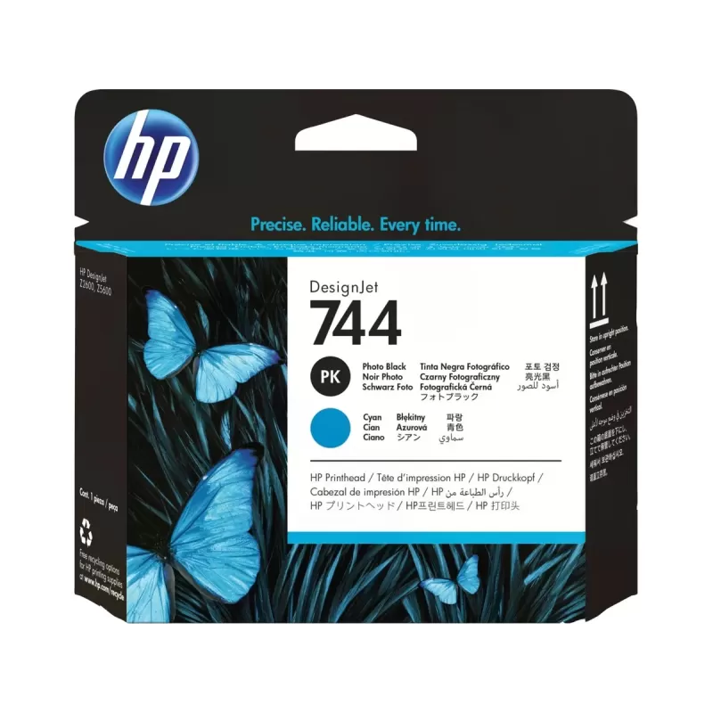 Printhead HP 744 black, Cyan F9J86A