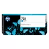 מחסנית דיו HP 728 T-730 300ml ציאן F9K17A