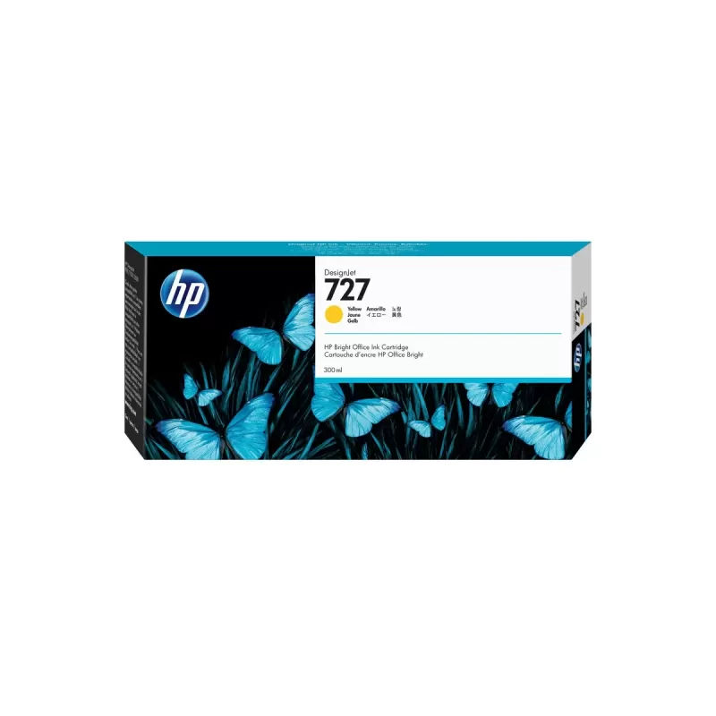 מחסנית דיו HP 727 XL T-1500 צהוב F9J78A