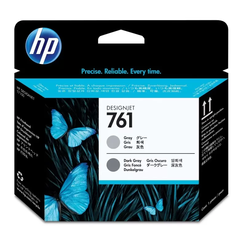ראש הדפסה מקורי HP 761 Z7100 אפור, אפור כהה CH647A