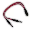 Audio adapter Female PL to SPK & MIC E-PLFM-SP Color:black, red