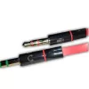 Audio adapter Female PL to SPK & MIC E-PLFM-SP Color:black, red