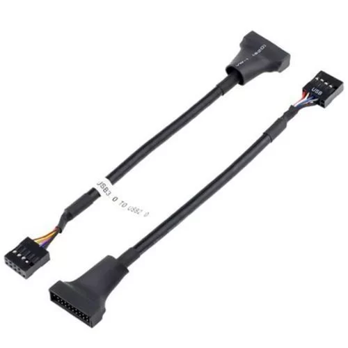 מתאם לחיבור USB 3.0 ממארז ללוח אם 19/20 Pin USB 2.0 TO USB 3.0 Female To 9 Pin Male