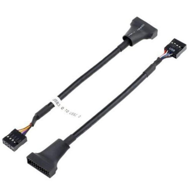USB 3.0 from Case to Motherboard Adapter 19/20 Pin USB 2.0 TO USB 3.0 Female To..