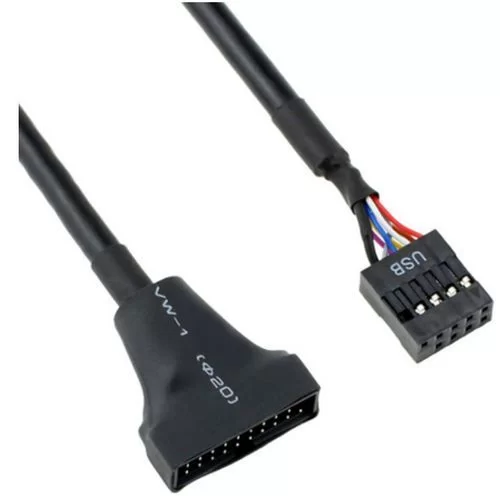 מתאם לחיבור USB 3.0 ממארז ללוח אם 19/20 Pin USB 2.0 TO USB 3.0 Female To 9 Pin Male