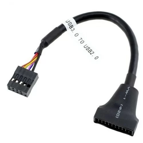 מתאם לחיבור USB 3.0 ממארז ללוח אם 19/20 Pin USB 2.0 TO USB 3.0 Female To 9 Pin Male