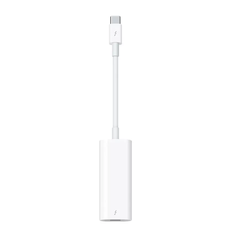 מתאם Apple Thunderbolt 3 (USB-C) to Thunderbolt 2 Adapter MMEL2ZM/A צבע לבן