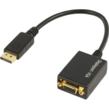 מתאם DP TO VGA באורך 0.2 מטר מתאם DP TO VGA באורך 0.2 מטר