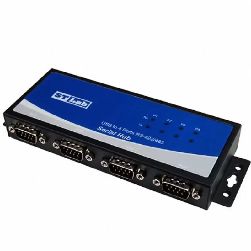 Adapter St-Lab STLAB USB 2.0 to RS422/RS485 X4 Adapter with speeds up to 1Mbps + Auto Detect and Switching IU-120