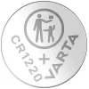 סוללת כפתור ליתיום VARTA CR1220 3V מארז 10 06220101401 צבע כסוף