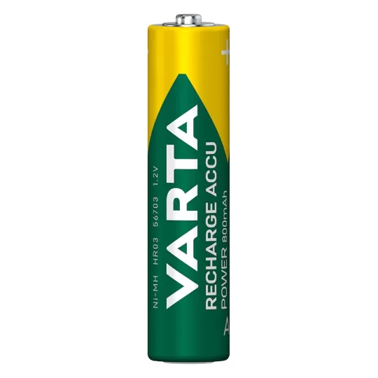 סוללה נטענת VARTA Recharge Accu Power AAA 800mAh מארז 4 56703101404