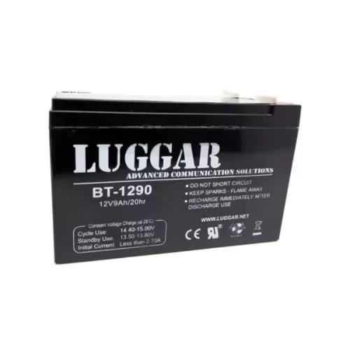 סוללה לאל פסק Luggar 12V 9Ah UPS Battery BT-1290 צבע שחור