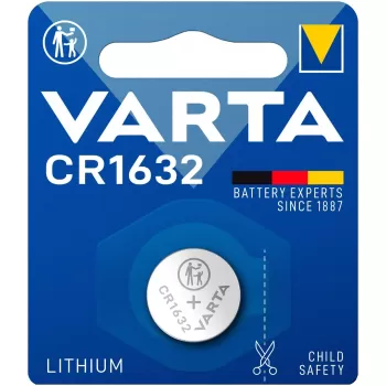סוללת כפתור ליתיום VARTA CR1632 3V מארז 10 06632101401 צבע כסוף