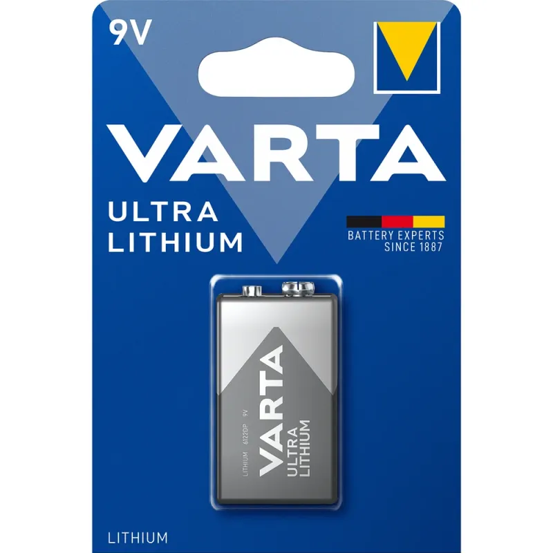 סוללות VARTA Lithium 9V VEA612201