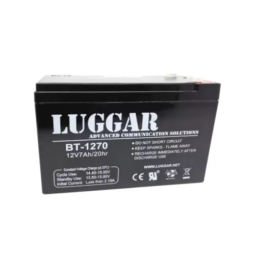 Аккумулятор для ИБП Luggar 12V 7Ah UPS Battery BT-1270 Цвет:чёрный Аккумулятор для ИБП Luggar 12V 7Ah UPS Battery BT-1270 Цвет:чёрный