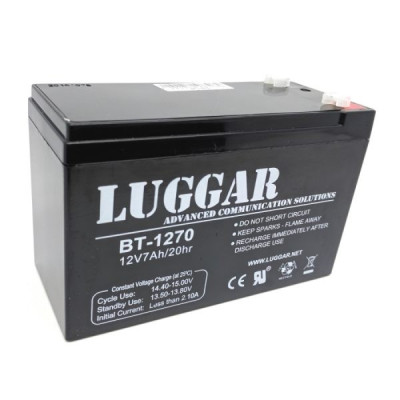Аккумулятор для ИБП Luggar 12V 7Ah UPS Battery BT-1270 Цвет:черный