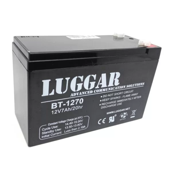 Аккумулятор для ИБП Luggar 12V 7Ah UPS Battery BT-1270 Цвет:чёрный Аккумулятор для ИБП Luggar 12V 7Ah UPS Battery BT-1270 Цвет:чёрный