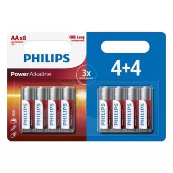 Set of 4 + 4 Batteries Philips AA 53493-000-02