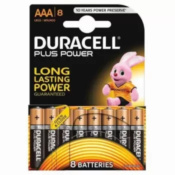 סט 8 סוללות Duracell Plus Power LR03/MN2400 8 PCS
