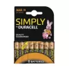 סוללות Duracell 8 AAA Simply AAA Simply
