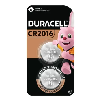 זוג סוללות כפתור Duracell Lithium 2016 3V 2272710