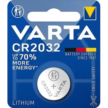 סוללת CMOS VARTA LITHIUM CR2032 1PC VEA603200 1PC סוללת CMOS VARTA LITHIUM CR2032 1PC VEA603200 1PC