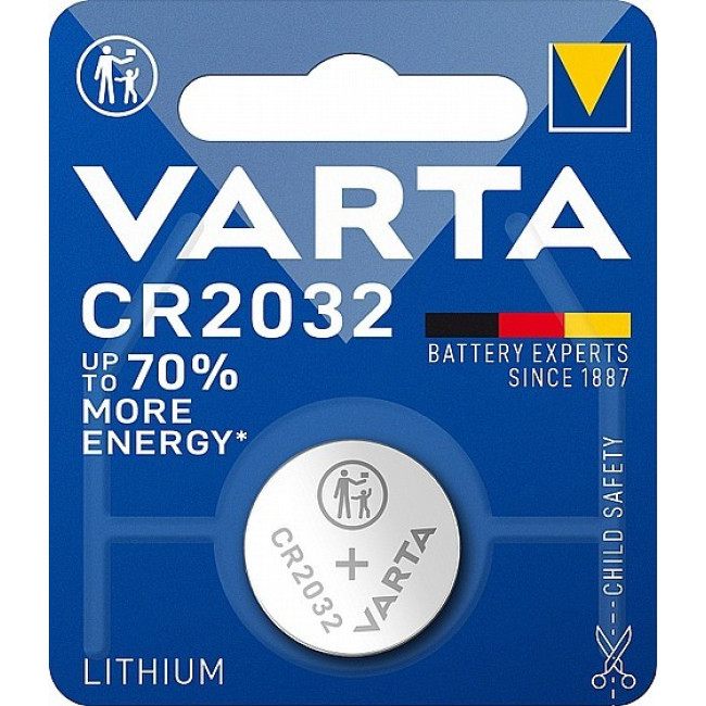 CMOS батарея VARTA LITHIUM CR2032 1PC VEA603200 1PC..
