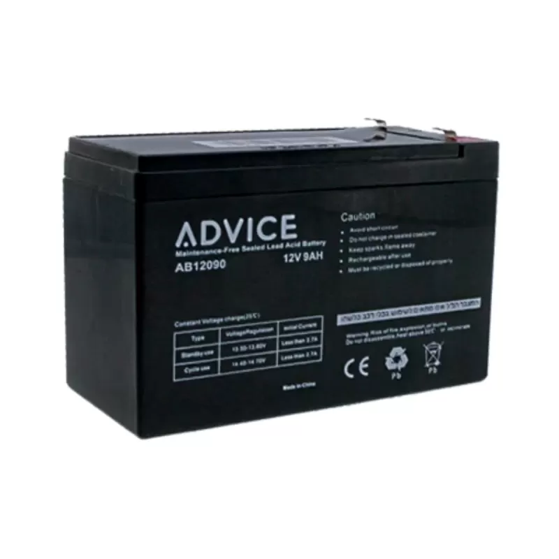 סוללה לאל פסק UPS Battery 12V-9Ah (20hr) AB12090