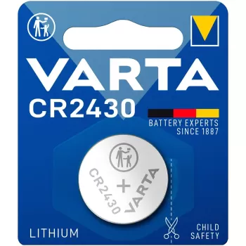 סוללת כפתור ליתיום VARTA CR2430 3V מארז 10 06430101401 צבע כסוף