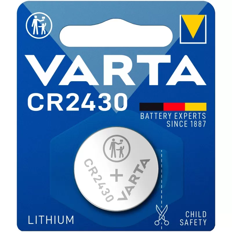VARTA CR2430 3V Case 10 06430101401 Color:silver