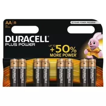 סט 8 סוללות Duracell Plus Power AA 99230-166-01