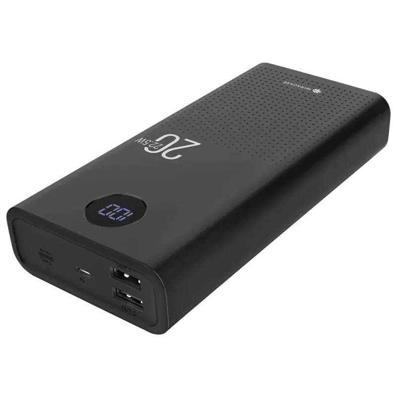 Portable charger Miracase MPB20PD22.5W black MPB20PD22.5W