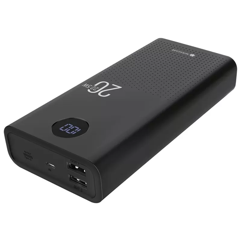 Portable charger Miracase MPB20PD22.5W black MPB20PD22.5W