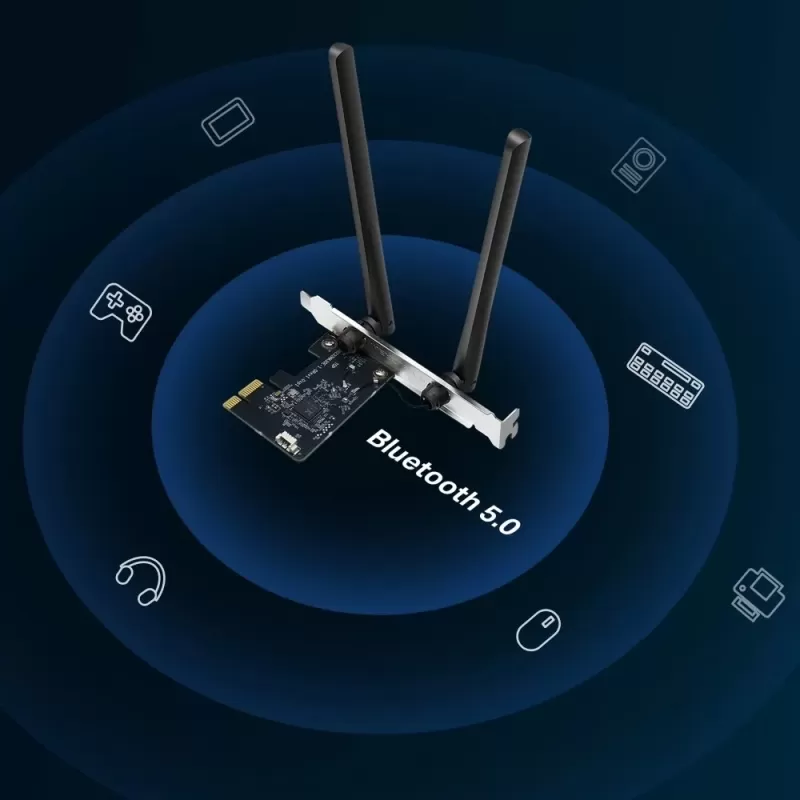Адаптер Bluetooth MERCUSYS MA30E AC1200 Bluetooth PCIe MA30E Адаптер Bluetooth MERCUSYS MA30E AC1200 Bluetooth PCIe MA30E