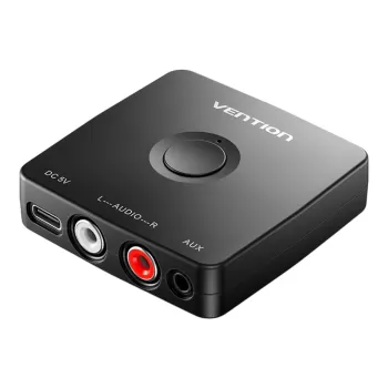 Bluetooth Receiver Vention Bluetooth 5.1 to 3.5mm and RCA Hi-Fi Audio Receiver NAJB0 Color:black Bluetooth Receiver Vention Bluetooth 5.1 to 3.5mm and RCA Hi-Fi Audio Receiver NAJB0 Color:black