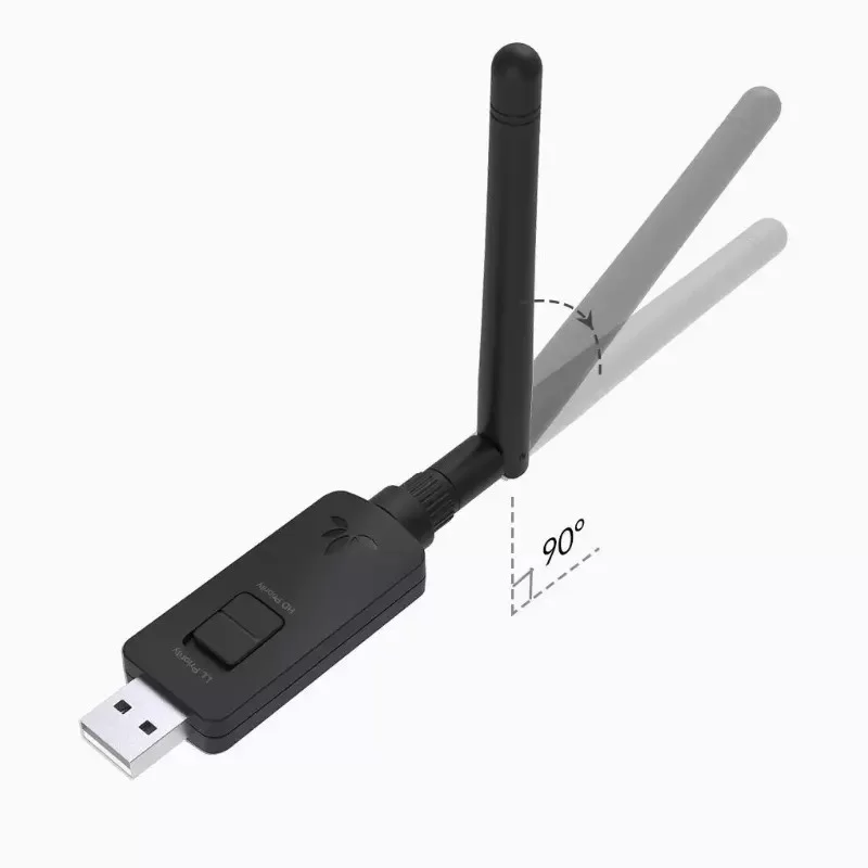 Bluetooth Adapter Avantree Long Range HD BT5.0 Bluetooth USB Audio Transmitter & Dongle BTDG-60-BLK Color:black