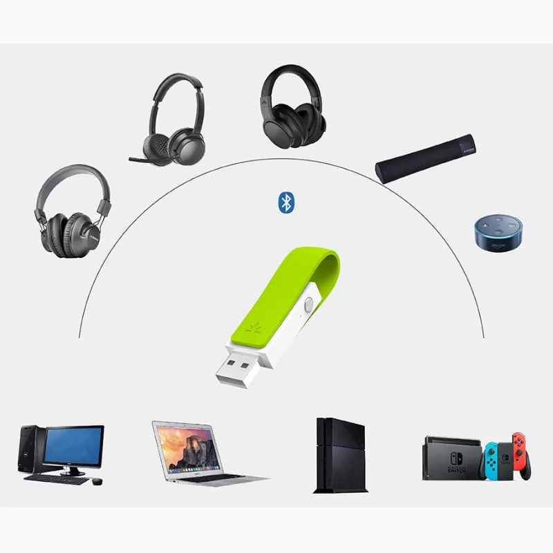 Адаптер Bluetooth Avantree Long Range Bluetooth USB Audio Transmitter – Leaf BTDG-50-WGR Цвет:чёрный