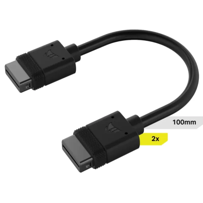 Кабель Corsair 2 - iCUE LINK 2x 100mm black CL-9011121-WW