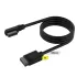 Кабель Corsair iCUE LINK 1x 600mm, Straight/Slim 90°connectors black CL-9011122-WW