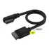כבל Corsair iCUE LINK 2x 200mm, Straight/Slim 90° connectors שחור CL-9011123-WW