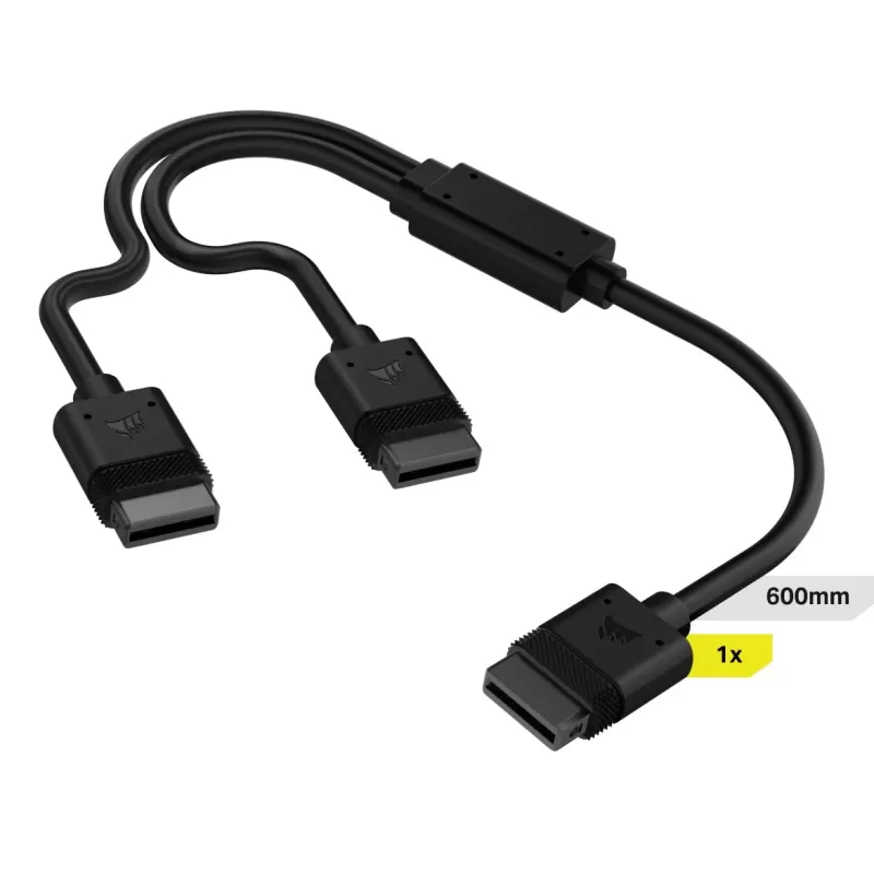 Cable Corsair iCUE LINK 1x 600mm Y-Cable Straight connectors black CL-9011124-WW Cable Corsair iCUE LINK 1x 600mm Y-Cable Straight connectors black CL-9011124-WW