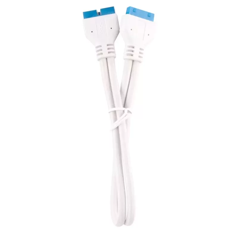 Front Panel Extension Cable Kit Corsair Premium Sleeved 30cm - white CC-8900245